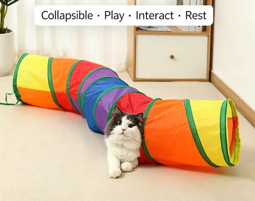 Cat Tunnel With Peek Windows