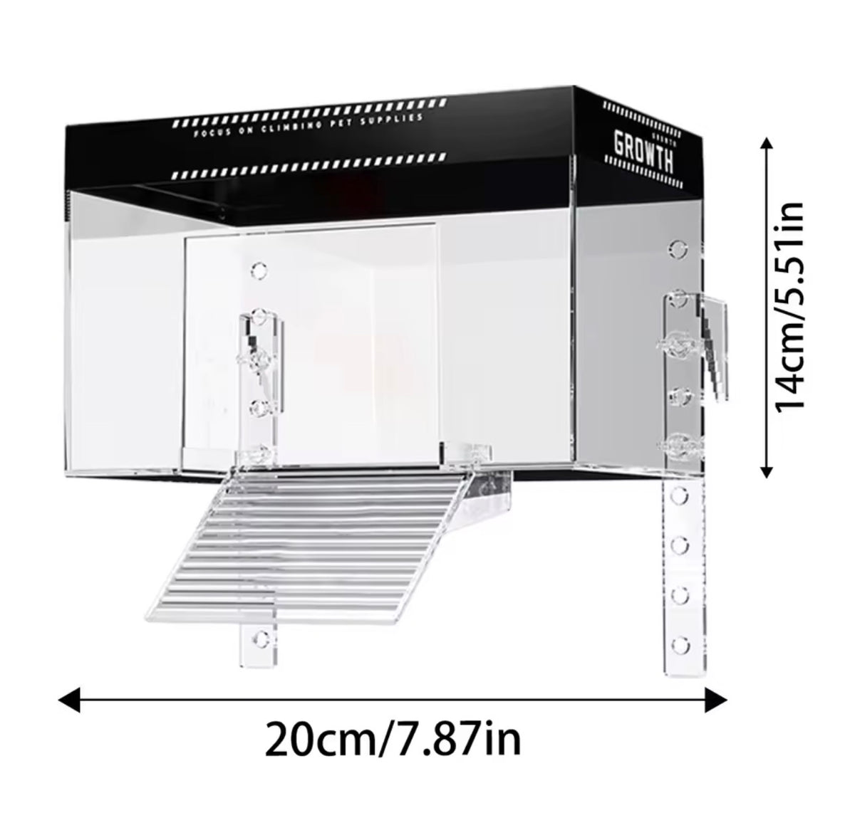 Reptile: Pet Turtle Basking Area With Ramp and Lamp 20 cm x 14 cm