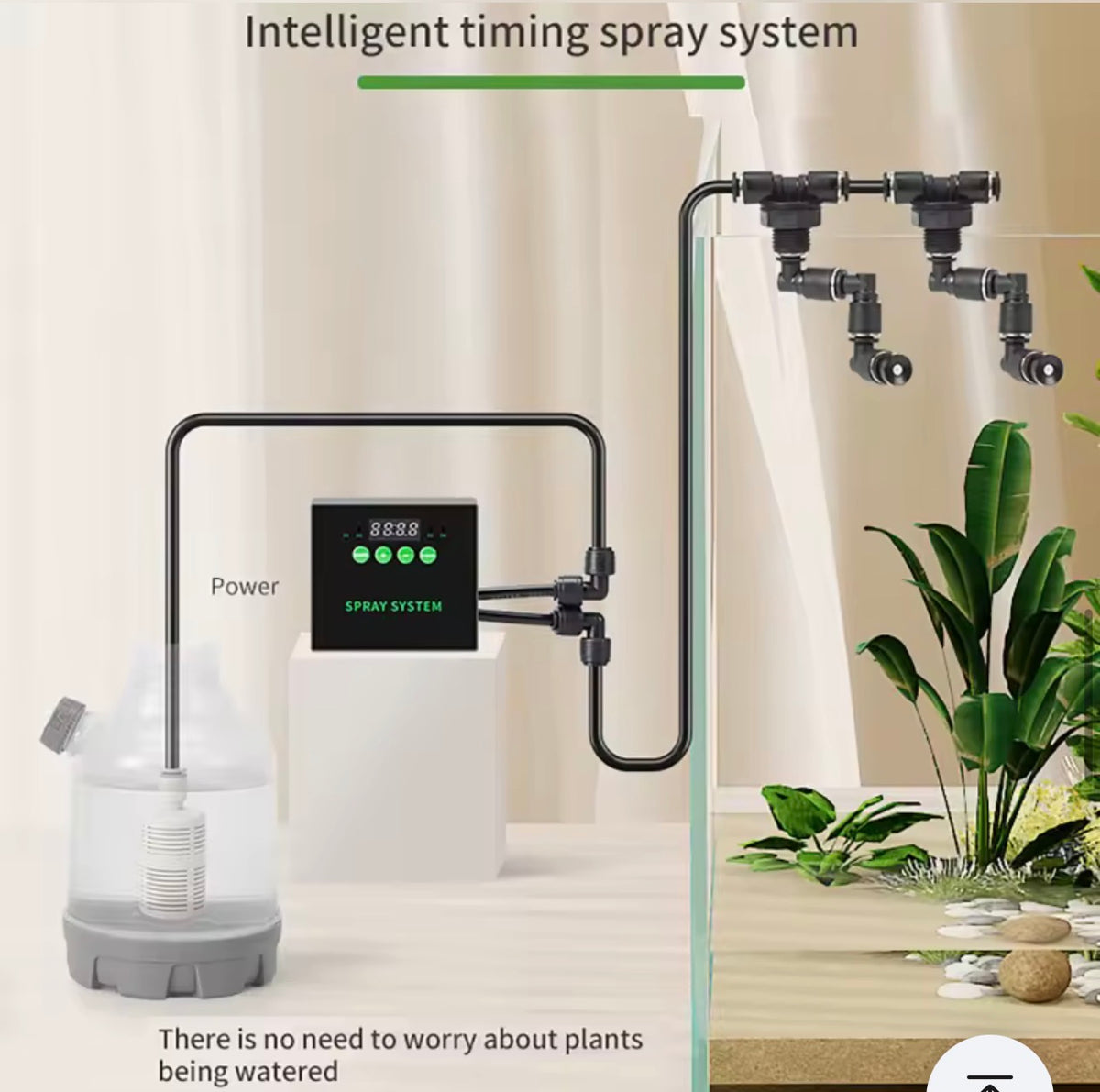 Reptile Humidification Intelligent Sprayer System Kit